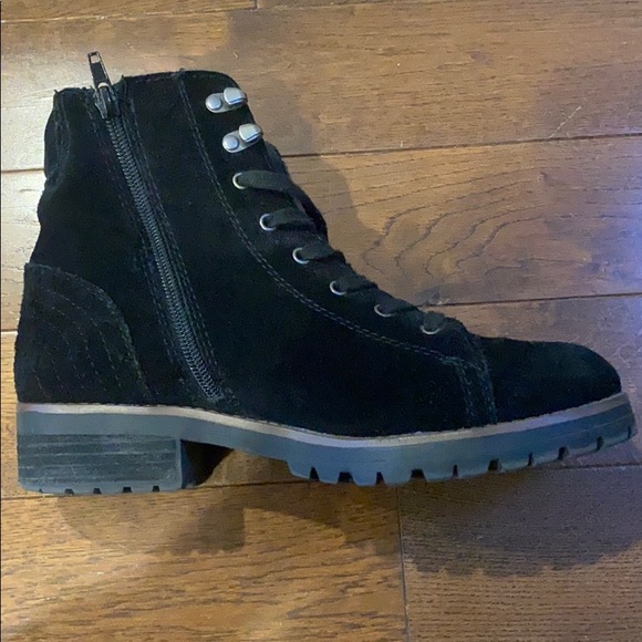 Crown Vintage Shoes - Black combat style boots